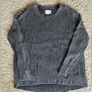 La Hearts Charcoal Knit Pullover